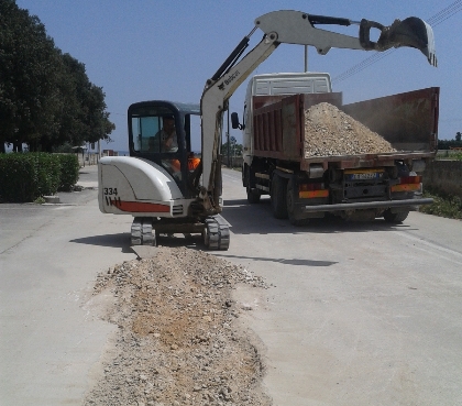 Realization of water, sewage and methane pipe sections and teleheating