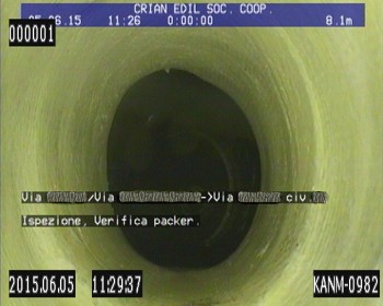 Videoispezione tubazione riparata con sistema packer (no-dig) (2)
